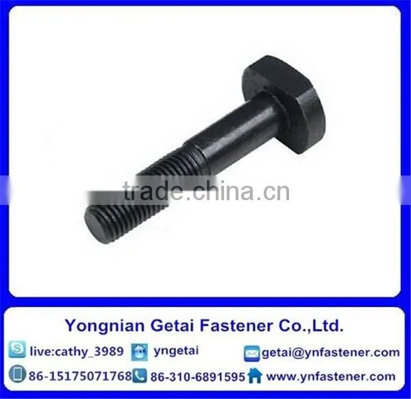 Square Head Bolts With Large/small, DIN933/931 H.D.G / Galvanized With Black /yellow Zinc Plated/blue White photo-3