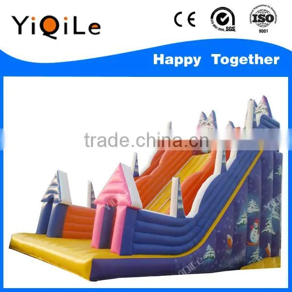 Winter Theme of Castle Inflatable With Sliding Bouncer Jump Castles for Sale photo-2
