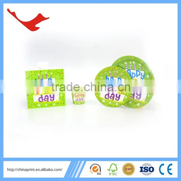 006 FDA Standard Printed Disposable Tableware for Birthday Party photo-6
