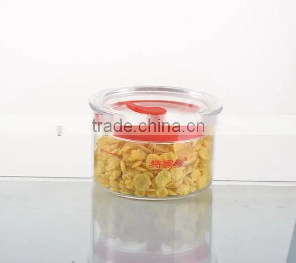 2016 Hot Sale High Quality Glass Airless Food Candy Jar With Sealing Lid photo-2