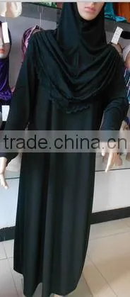 Factory Direct Abaya Dress Muslim Black R-MA521# photo-3