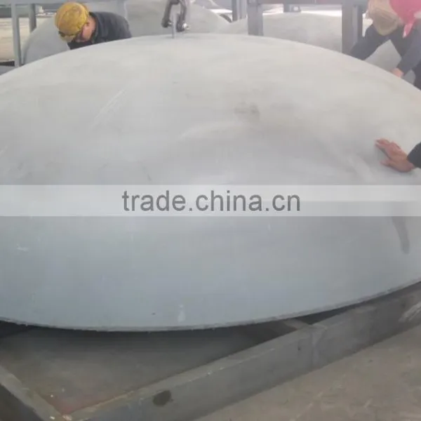 Large Scalloped Segment Spherically Dish Bottom Hemispherical Head