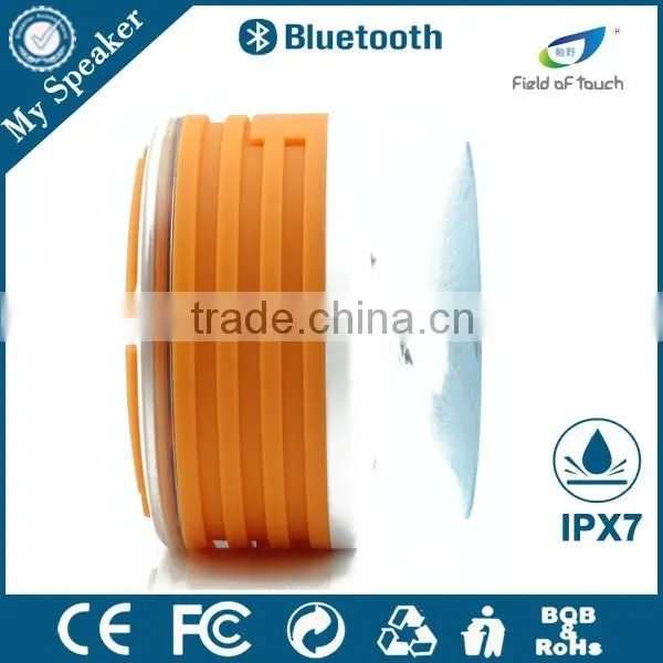 My Speaker F013 White/orange Color 5W LED Shockproof Shower Speaker Floating in the Water photo-2