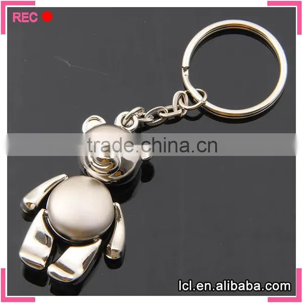 Bear Shaped Keychain, Metal Car Keychain for Girls photo-2