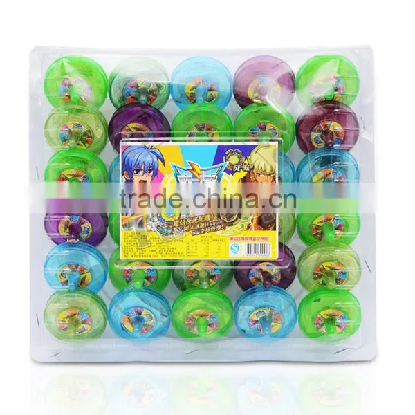 Novelty Peg-top Plastic Toy Candy With Tattoo Paper photo-2
