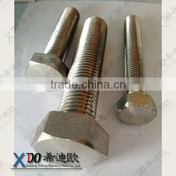 Alloy601/2.4851. Alloy625 / 2.4856. Alloy600 / 2.4816 Full Thread Stainless Steel Hex Bolt photo-2