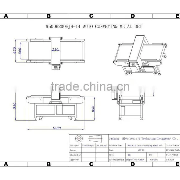 Operation Stable High Sensitivity Conveyor Belt Type Needle Metal Detector photo-3