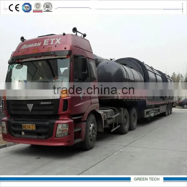 Rubber Waste to Oil Recycling Plant 2016 Latest Batch Type Pyrolysis Machine 8 TPD photo-2