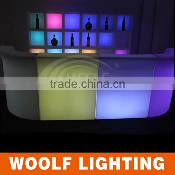 Modern Plastic Wine Cooler Insert LED Liquid Bar Table photo-3