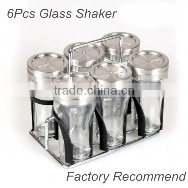 6pcs Oval Spice Jar Set With Metal Rack photo-4