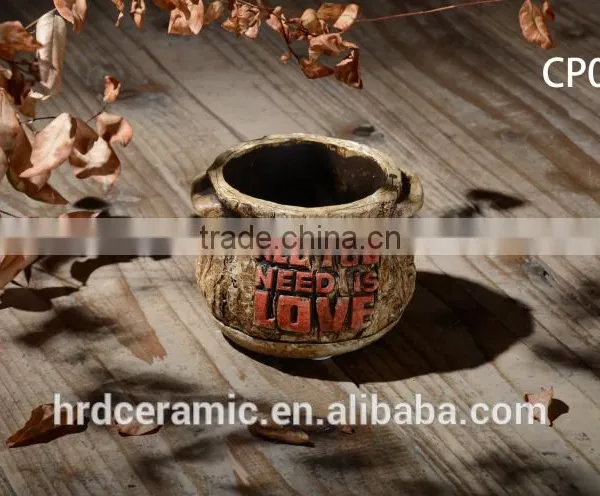 Outdoor and Indoor Pots Wholesale Cement Decorative Plant Pots photo-3