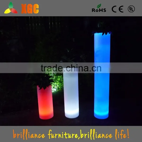 Hot Sale High Tech Garden Led Illuminate Glowing Flower Pot Outdoor Led Pot Lights/Led Plastic Flower Vase With Remote Control photo-5