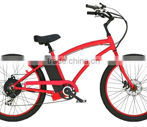 Lithium Battery Powered Electric Beach Bicycle Beach Cruiser Electric Bike for Lady photo-6