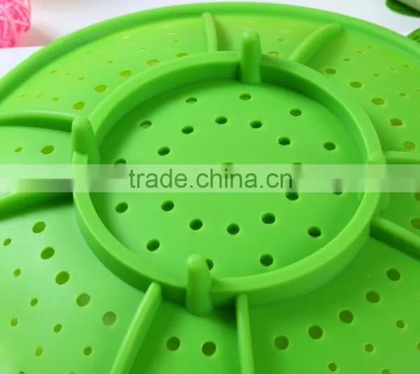 Silicone microwave heat resistant steamer,steamer rack