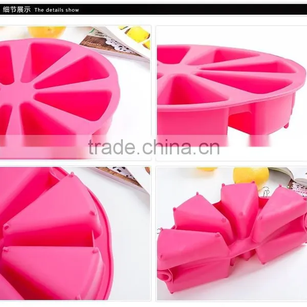 Large Round Silicone Cake Mould Slice Wheel Design Cake Tools photo-4