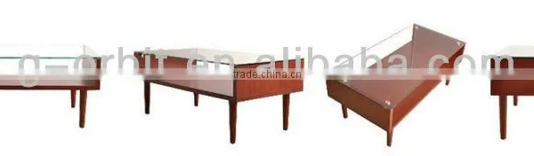 2015 Furniture Mdf Wooden/tempered Glass Coffee Table photo-2