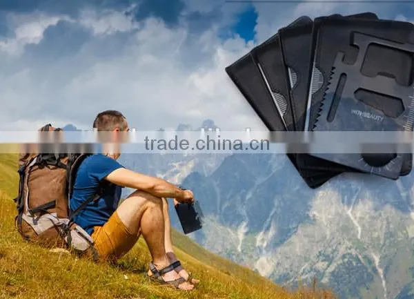 Very Useful Outdoor Camping 15 in 1 Credit Card Multi Tool Military Card Knife photo-2