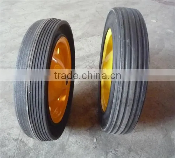 13x3 Powder Rubber Wheel Heavy Duty Solid Rubber Wheels photo-3