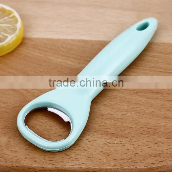 Factory Wholesale Simple Design Cheap Promotion PP Handle Stainless Steel Beer Bottle Opener photo-5