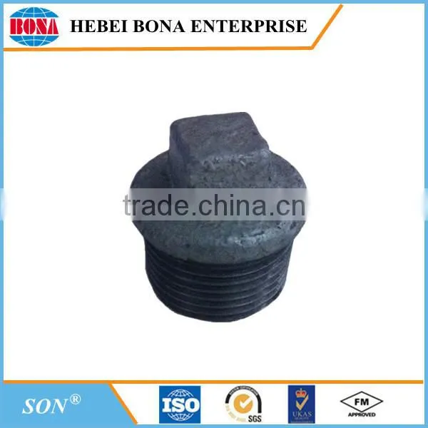 ISO Certified Malleable Cast Iron Pipe Fitting Plug photo-2