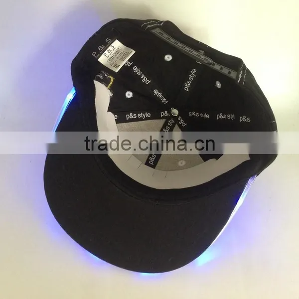 6 Panle Snapback Cap LED Light Caps And Hats Led Snapbacks photo-4