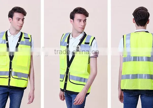 2017 Hot Sale ce En20471 Class 2 Walking Reflective Safety Vest photo-2