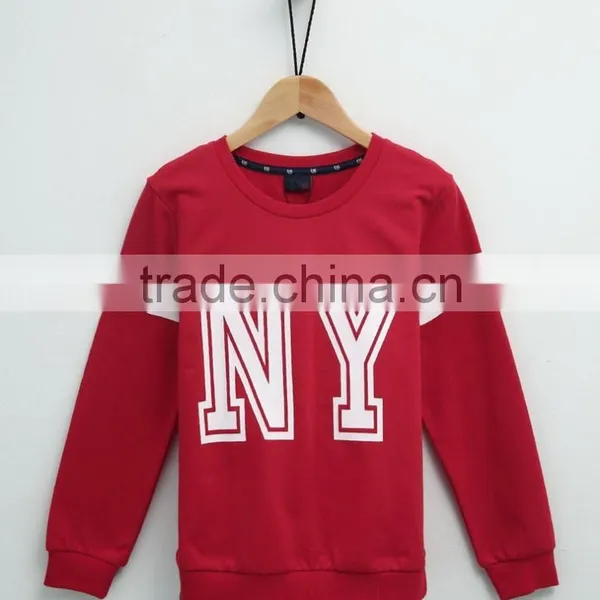 Print Letters 100% Cotton Fabric Children Sports Pullover Boys Sweatshirt photo-5