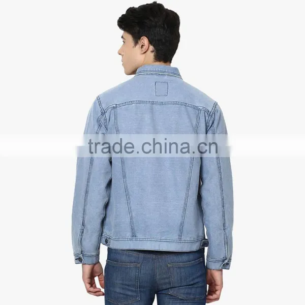 Men Denim Jean Jacket Wholesale Ripped With Pocket Outdoor Casual Wear photo-3