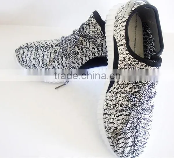 EVA Insole White and Black Mesh Upper Men Sport Shoes photo-5