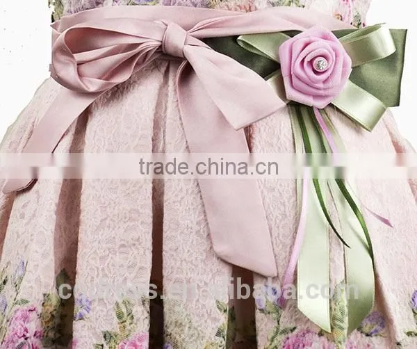 Bow Dream Flower Girl Wedding Fomal Party Princess Kids Dress photo-3