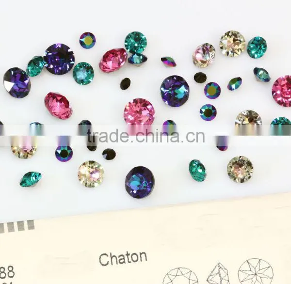 Point Back Rhinestone Sew On Rhinestones, Point Back Sew-on Stone Crystal photo-5