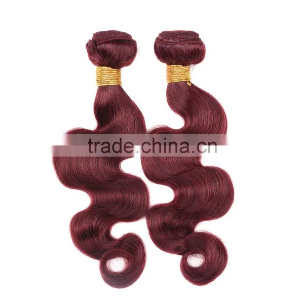 Wholesale China Body Wave Color 99j Hair Weave Red Braiding Hair photo-2
