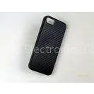 Carbon Fiber Black TPU Plastic Cell Phone Covers Protective IPhone 5 / 5s