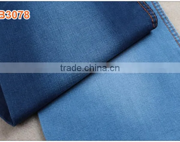 Dark Blue Big Stretch Denim Fabric for Woman Jean photo-5