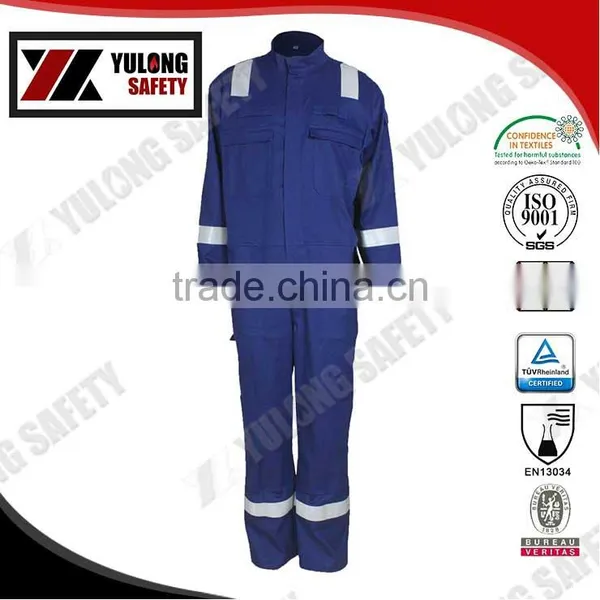 Wholesale 100% Cotton Material Water Resistant & Oil Resistant Coverall For Oil Field photo-3