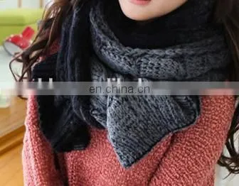 Woolen Knitting Colorful Long Scarf Trending Scarves Women Winter Popular Warmer Fashion Scarves photo-4