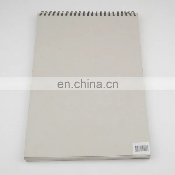 150gsm 60sheets Peforated Wire Bound Grey Hard Cover A3 Sketch Pad photo-4