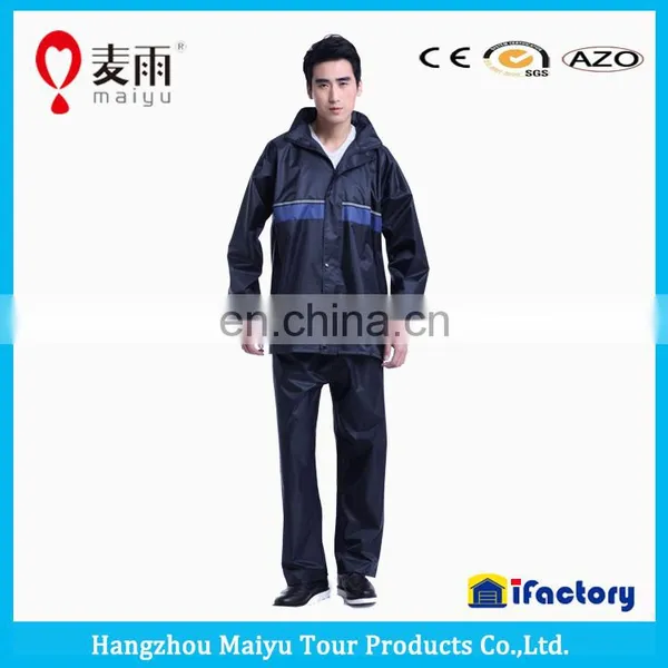 Maiyu Polyester Raincoat With Reflective Tapes photo-4