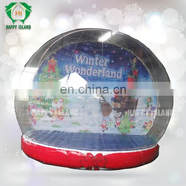 Custom Snowman Themed Snow Globe/Inflatable Bubble Tent photo-5