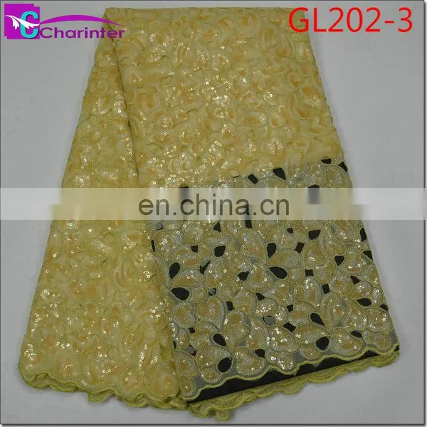 Latest Sale Well African Fashion Organza Lace Fabrics GL202 photo-4
