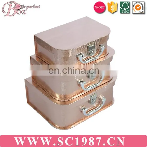 Mini Paper Cardboard Toy Suitcase Boxes photo-5