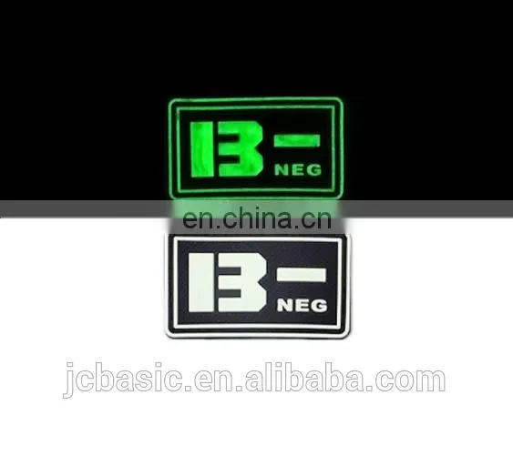 High Quality Custom Soft Glow in the Dark Pvc Patch photo-5