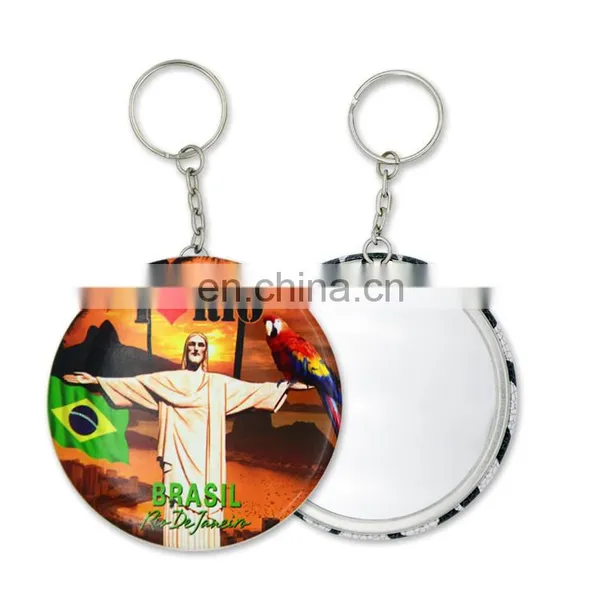 Custom Logo Printed Promotional Keychain Mirror photo-4