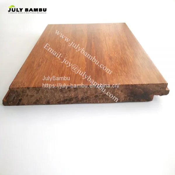 China Supplier High Quality Laminted Vertical Bamboo Flooring Click Lock Bamboo Flooring photo-2
