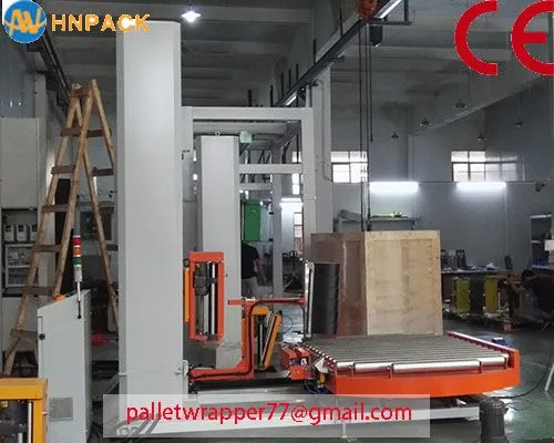 In-line Fully Automatic Power Stretch Pallet Wrapper/Turntable Wooden Pallet Stretch Wrap Wrapping Machine With Stretch Film photo-2