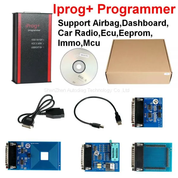 Iprog+ Odometer Correction Scan Mileage Adjustment Progarmmer Airbag Reset Tool