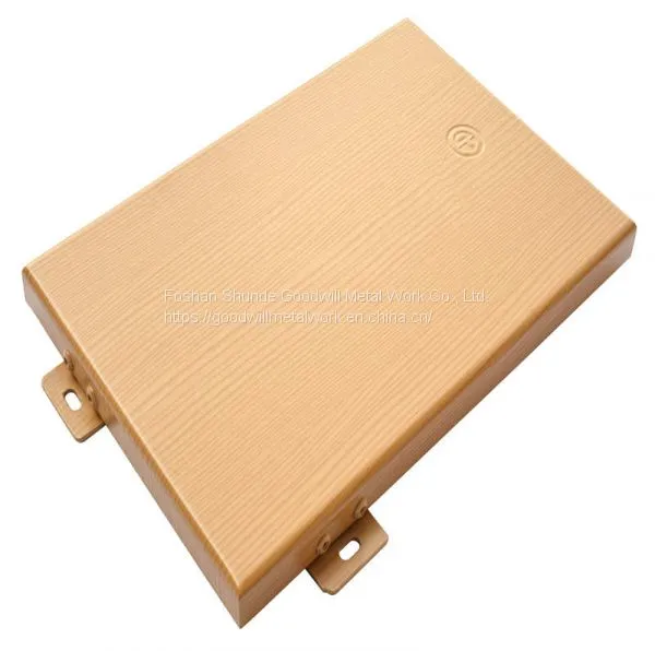 Factory Price Customized Wood Grain Solid Aluminum Construction Materials Panel photo-5