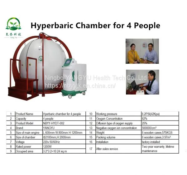 Four-person Sitting & Llying Type Hyperbaric Oxygen Chamber for Health Center photo-2