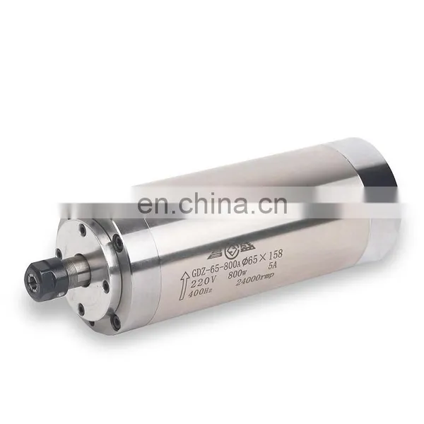 HONGJUN 800w Water Cooled Spindle Motor Dia 65mm With ER11 Collet photo-3