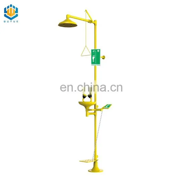 WUY Laboratory Furniture Stainless Steel UV Chemical Resistant Emergency Safety Shower and Eye Wash photo-3